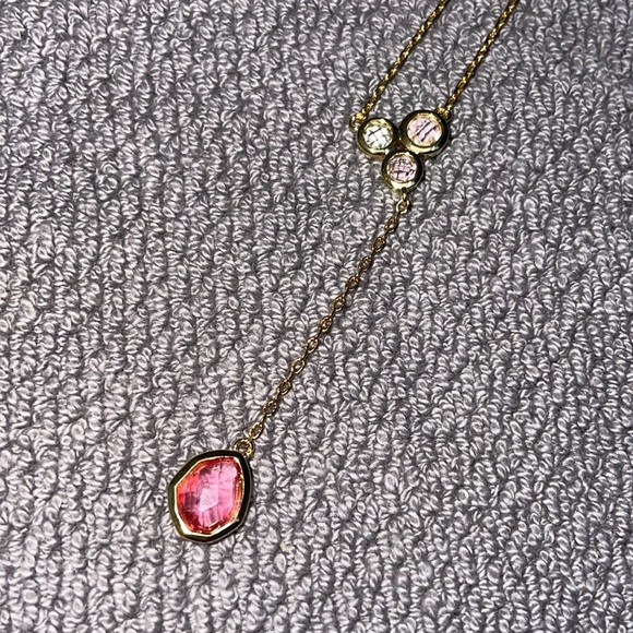 “Talia” Gold Toned Necklace and Bangle Bracelet Set - Picture 4 of 13